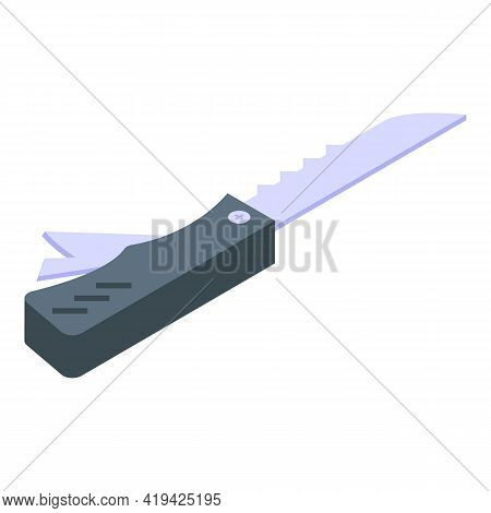 Multitool Knife Icon. Isometric Of Multitool Knife Vector Icon For Web Design Isolated On White Back