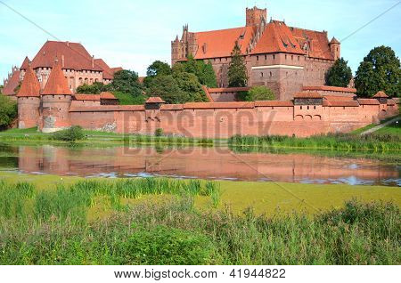 Malbork castle in Pomerania region, Poland