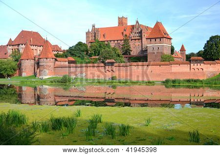 Malbork castle in Pomerania region, Poland
