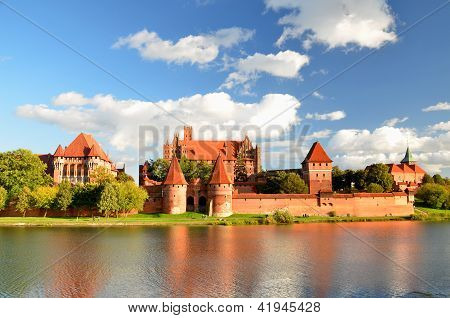 Malbork castle in Pomerania region, Poland