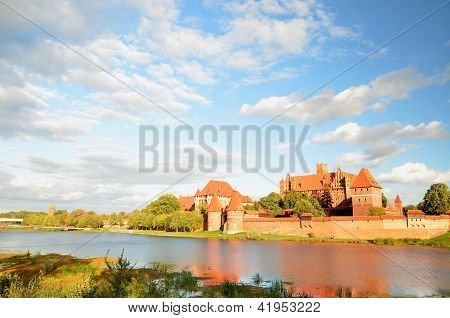 Malbork castle in Pomerania region, Poland