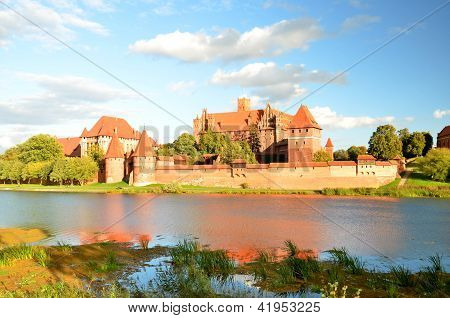 Malbork castle in Pomerania region, Poland