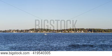 Island Of Weymouth In The Boston Area In Sunset