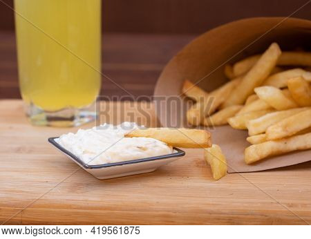 French Fries With Sauce Day Takeaway Food,