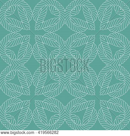 Ropes And Strings Seamless Pattern. Ethnic Ornamental Lines Vector Background. Repeat Knitted Orname