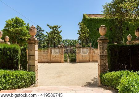 Park Of The Labyrinth Of Horta (parc Del Laberint D'horta) In Barcelona, Spain
