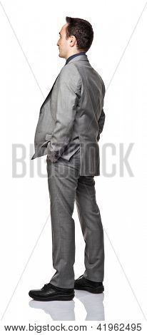 uomo d'affari isolato on white background