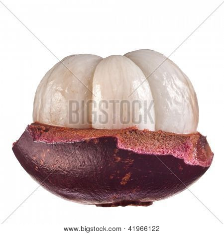 frischen Mangostan-Frucht isoliert