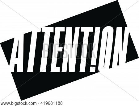 Attention Poster Fan Made Vectore Image Design