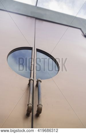 Modern And Industrial Style Loft Room, Stock Photo