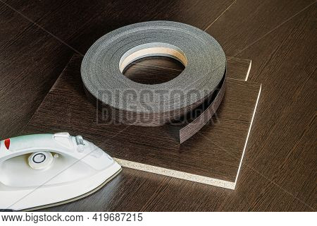 Roll Melamine Edge For Finishing Of Furniture And Smoothing-iron Used For Gluing Edges