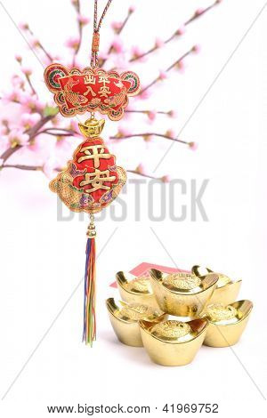 Chinesisch Glück Knoten verwendet während Frühlingsfest