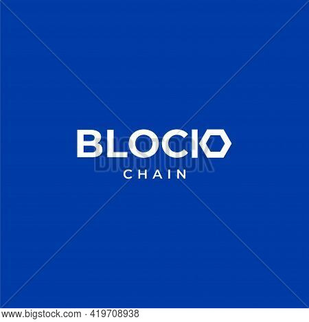 Modern And Unique Blockchain And Hexagon Wordmark Logo.
Eps10, Vector.