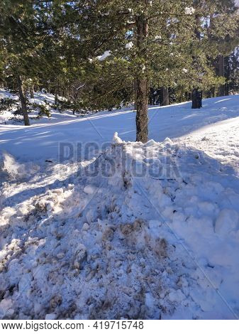 Winter View Of Byala Cherkva Region At Rhodopes Mountain, Plovdiv Region, Bulgaria
