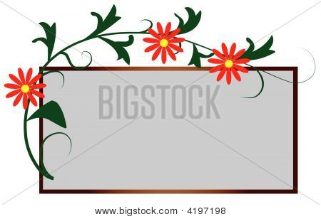 Der Rahmen In Form von Floral Ornament