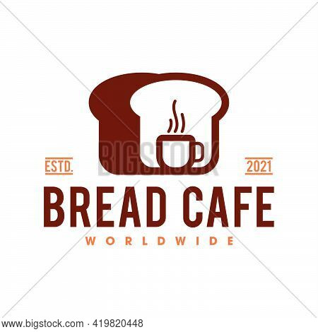 Bread Cafe Logo Vector Icon Illustration