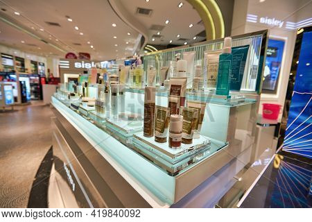 KUALA LUMPUR, MALAYSIA - CIRCA JANUARY, 2020: personal care products on display at Pavilion Kuala Lumpur shopping centre.