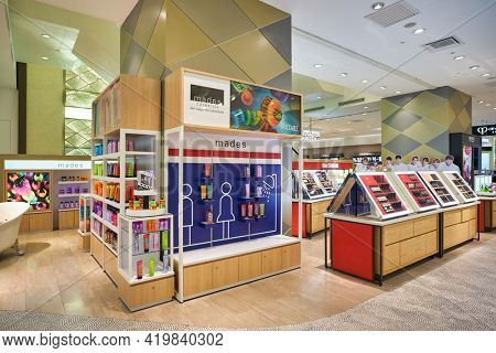 KUALA LUMPUR, MALAYSIA - CIRCA JANUARY, 2020: personal care products on display at Pavilion Kuala Lumpur shopping centre.