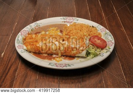 Authentic Tex Mex Cuisine Food Known As The Buritto