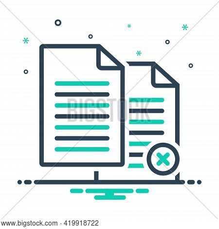 Mix Icon For Paperless Cancel Invalidation Defeasance Automatic