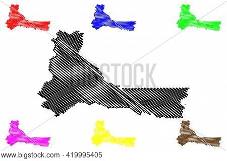 Marion County, Oregon State (u.s. County, United States Of America, Usa, U.s., Us) Map Vector Illust