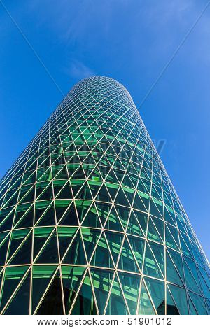 Westhafen Tower In The Harbor Area