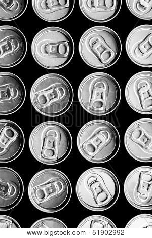 A Group Of Cans Background