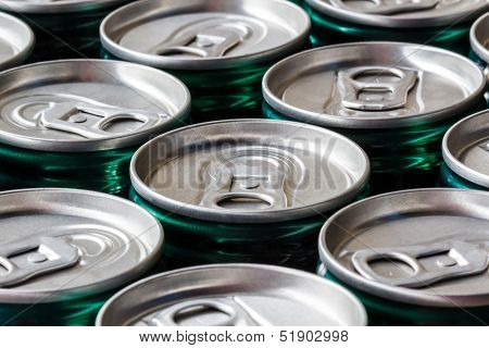 A Group Of Cans Background