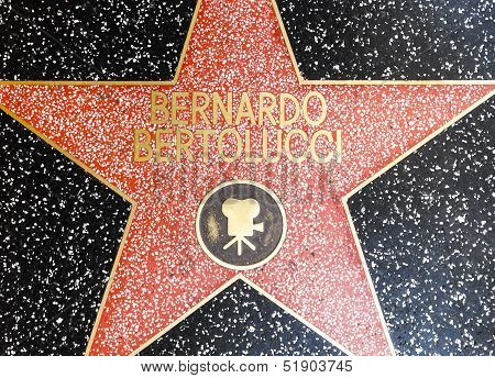 Bernardo Bertoluccis Star On Hollywood Walk Of Fame