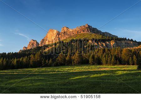 Sunset On The Catinaccio, Dolomites - Italy