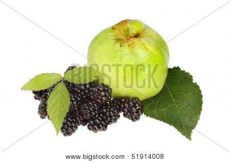 Blackberries And Apple