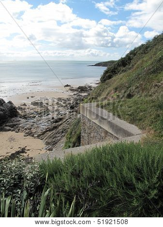 Cliff Beach Seascape