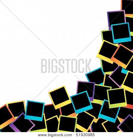 Frame artwork- colorful photo frames