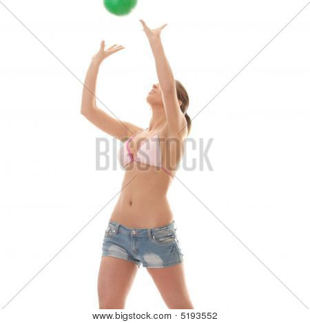 สาวสวยเล่นวอลเลย์บอล