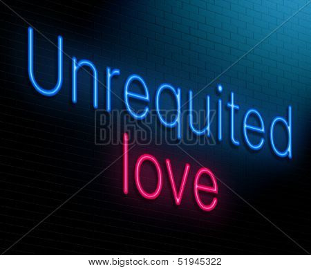 Unrequited Love Concept.