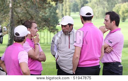 Jose Maria Olazabal  at the Seve Trophy 2013