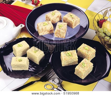 Kalakands Variety with Pistachio