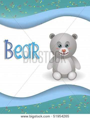 Animal alphabet bear