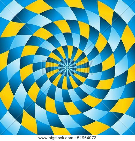 The turning background