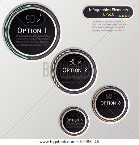 Modern infographics options banner