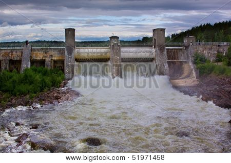 view of a hydroelectric power station