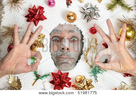 Smiling Christmas  Man