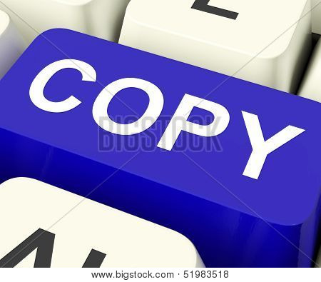 Copy Keys Mean Duplicate Copying Or Replicate.