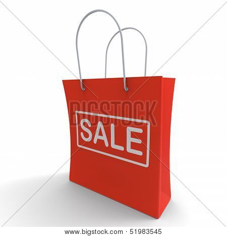 Sale Bag Shows Discount Or Promo