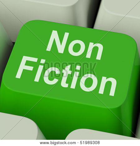 Non Fiction Key Shows Educational Material Or Text Books