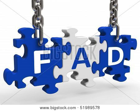 Fad Puzzle Shows Latest Thing Or Craze