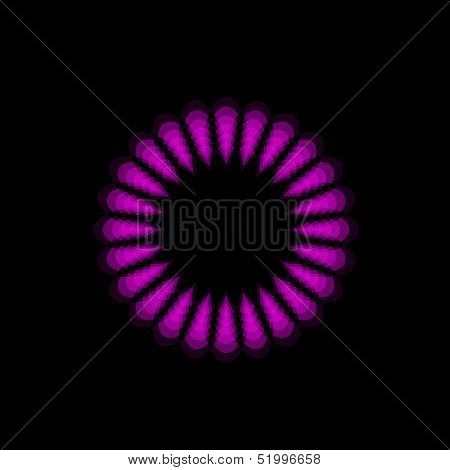 Zone de texte floral rose