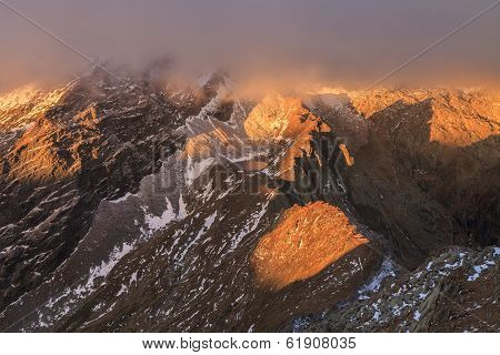 Caltun Lake In Fagaras Mountains