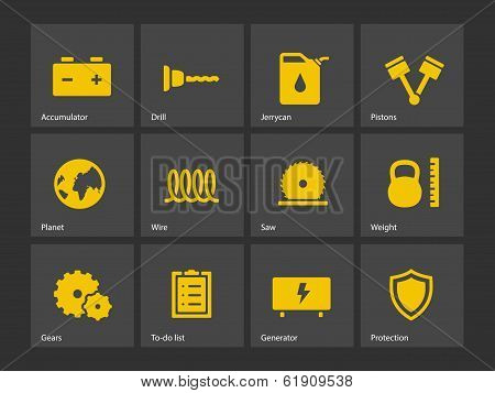 Tools icons.