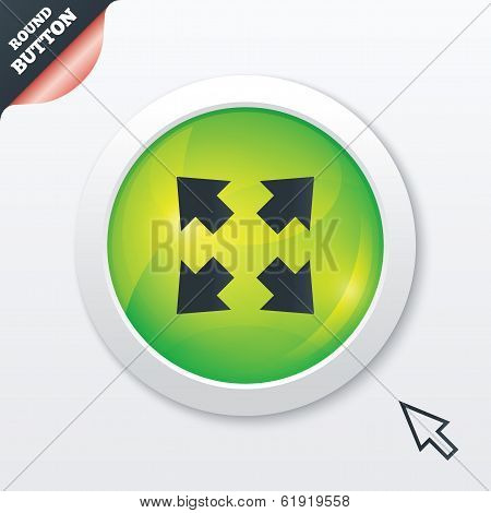 Fullscreen sign icon. Arrows symbol.